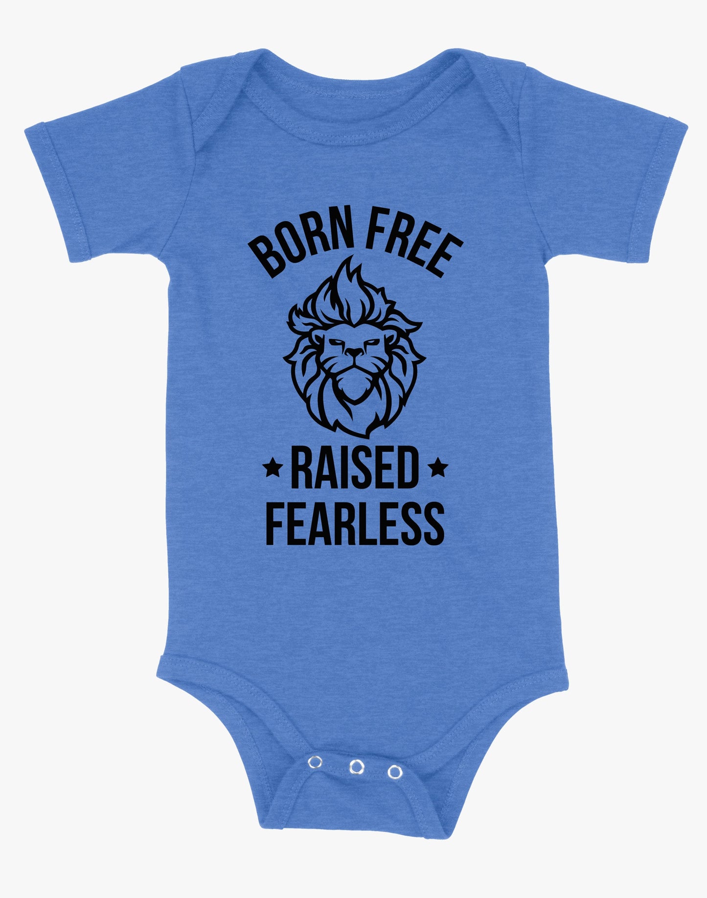 Baby Born Free Raised Fearless Onsie - Blue
