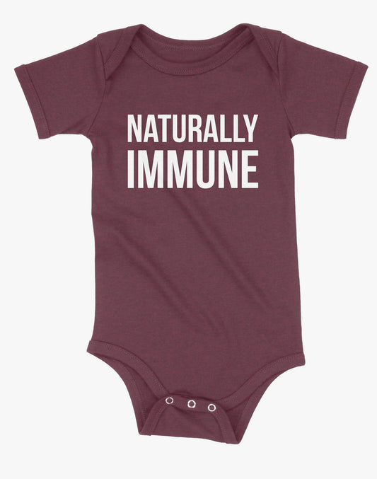 Baby Naturally Immune Onsie - Maroon