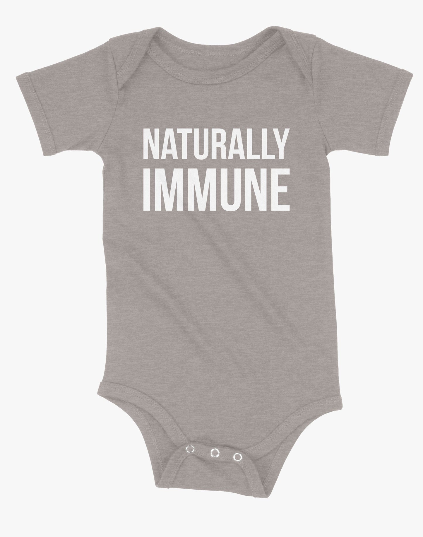 Baby Naturally Immune Onsie - Stone