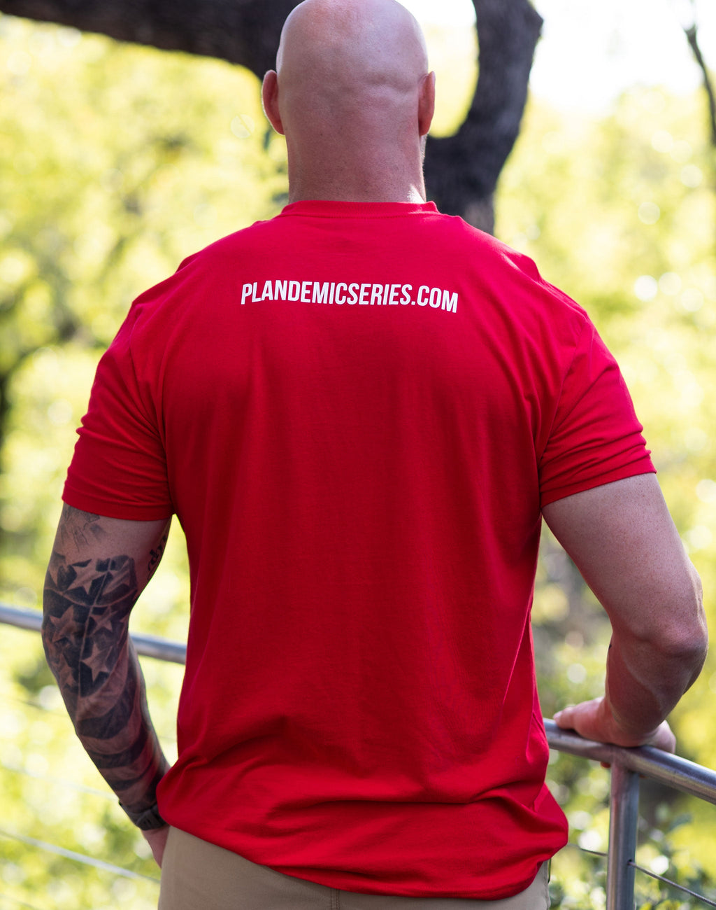 Mens/Unisex Fear is the Virus, Truth is the Cure Tee - Red (Size Small)