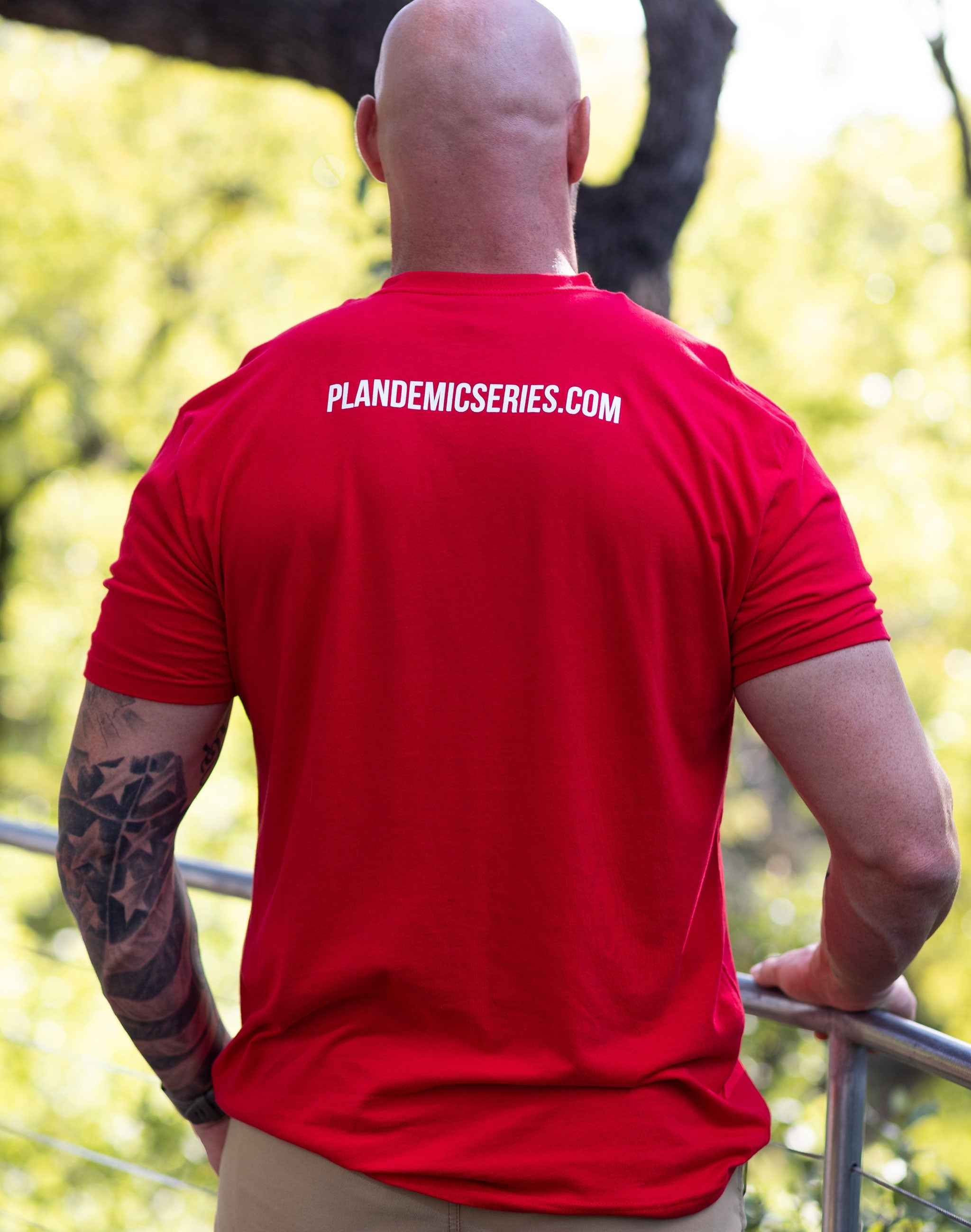 Mens/Unisex Fear is the Virus, Truth is the Cure Tee - Red (Size Small)