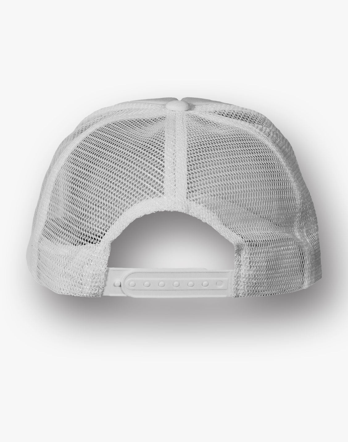 Rebellion Gold Foil Foam Snapback Trucker Hat - White