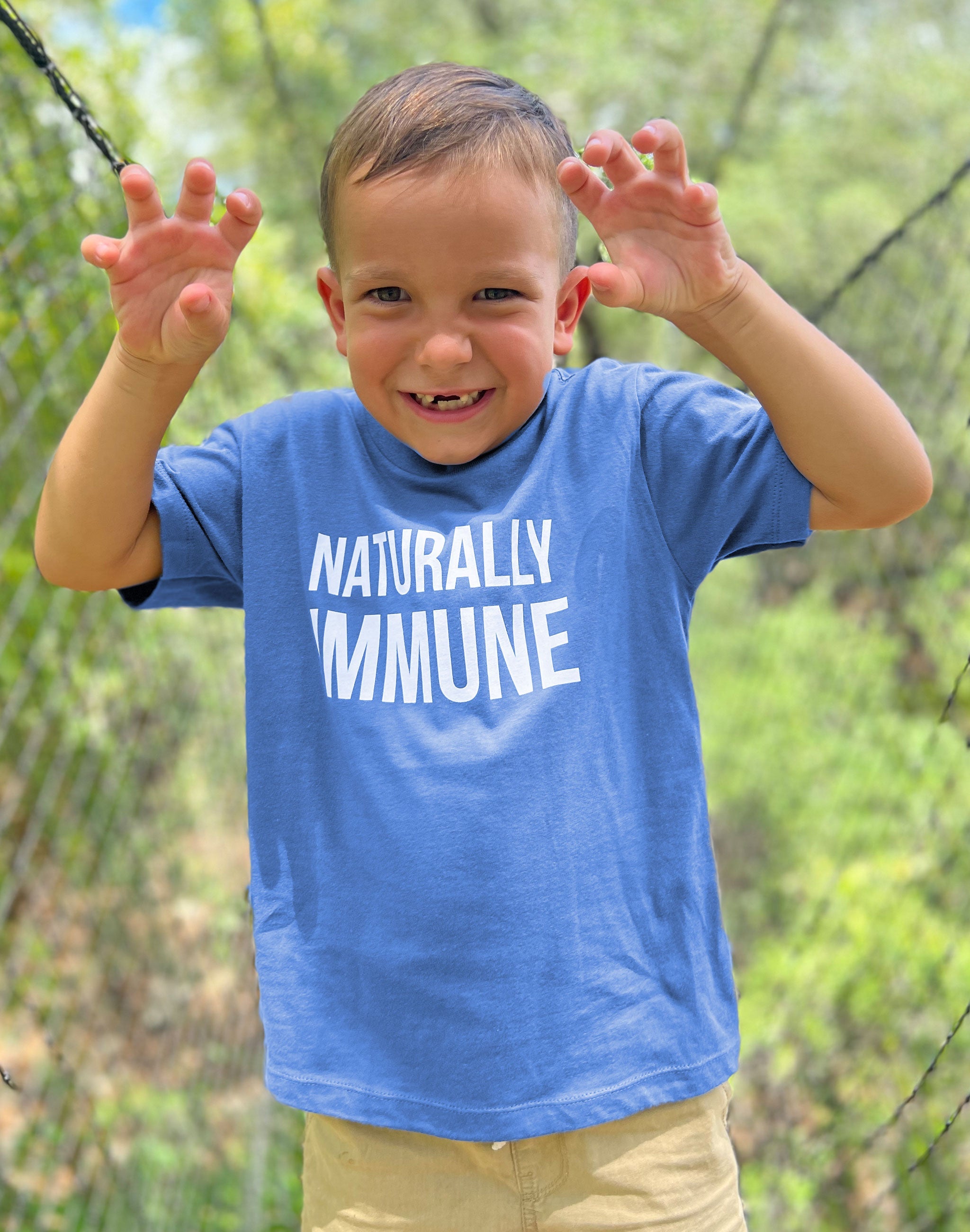 Toddler Naturally Immune Tee - Blue