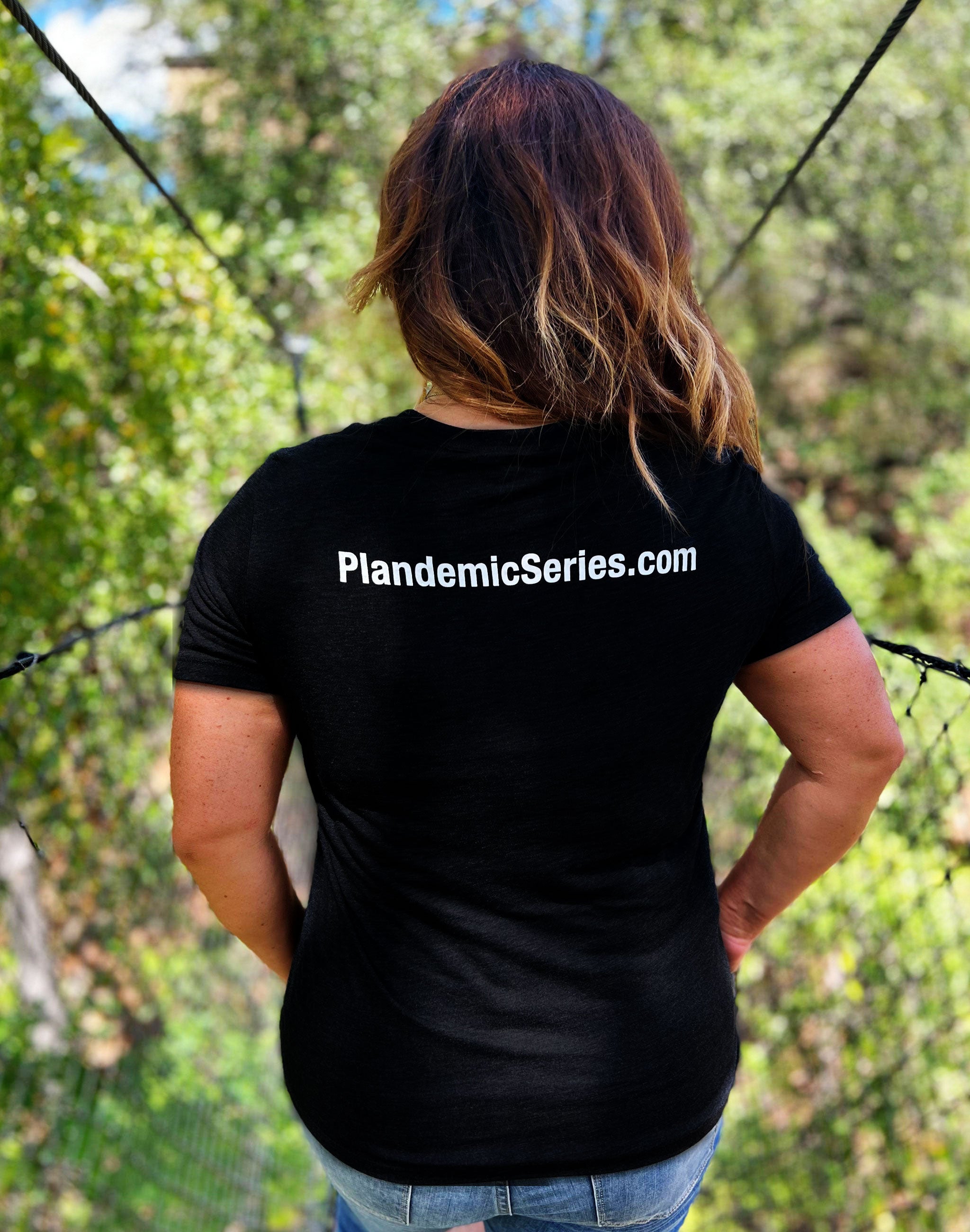 Womens Plandemic See it Yet Relaxed Triblend Tee - Black