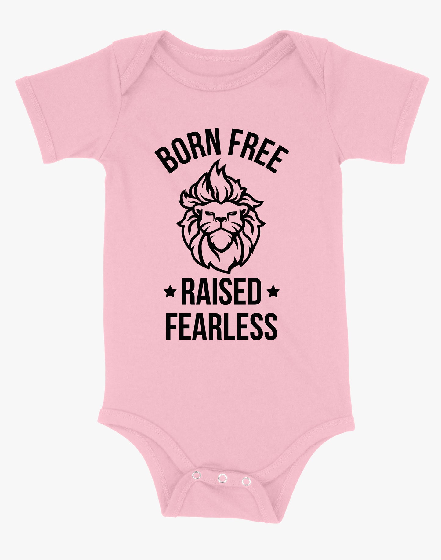 Baby Born Free Raised Fearless Onsie - Pink