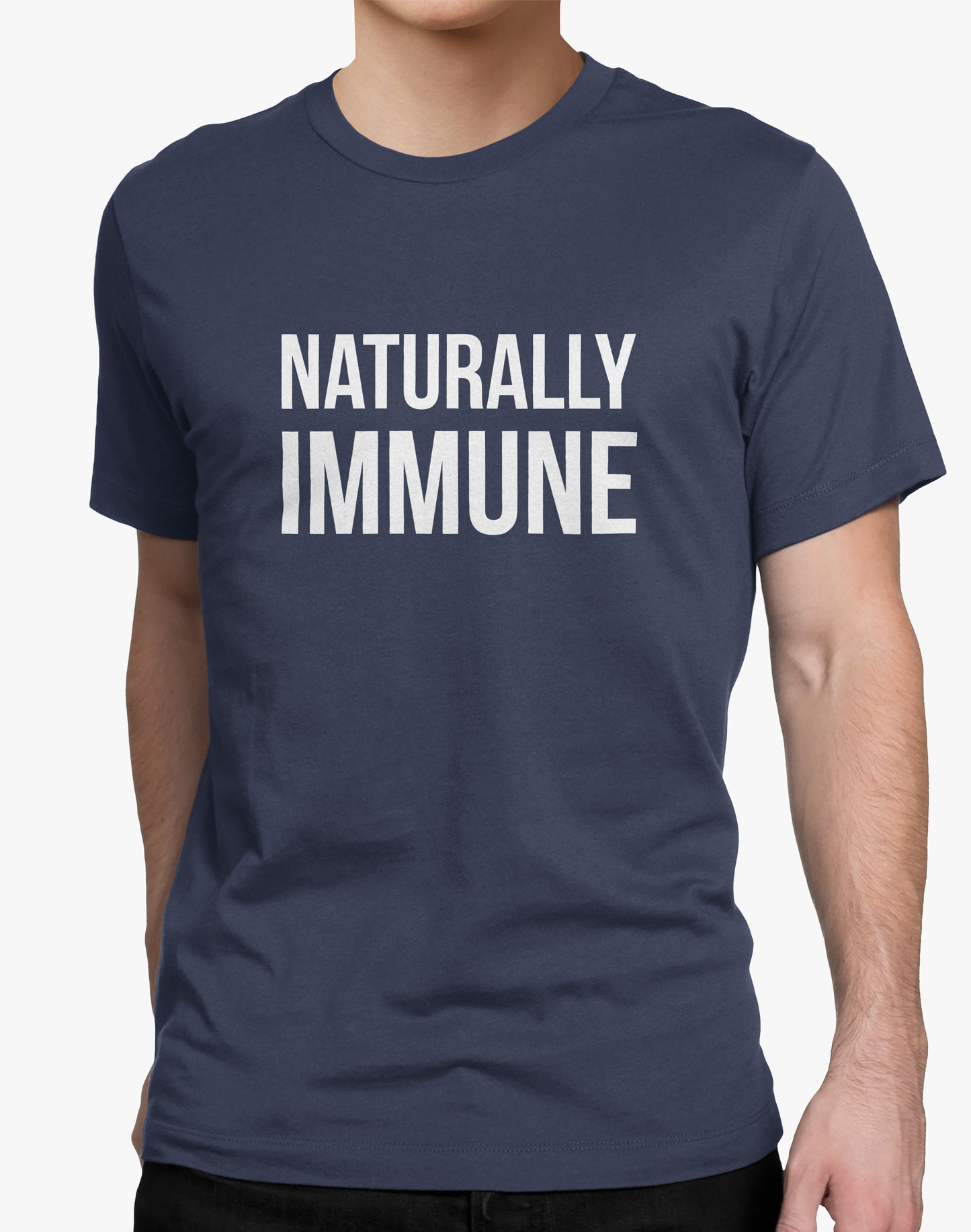 Mens/Unisex Naturally Immune Tee - Indigo