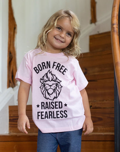 Toddler Born Free Raised Fearless Tee