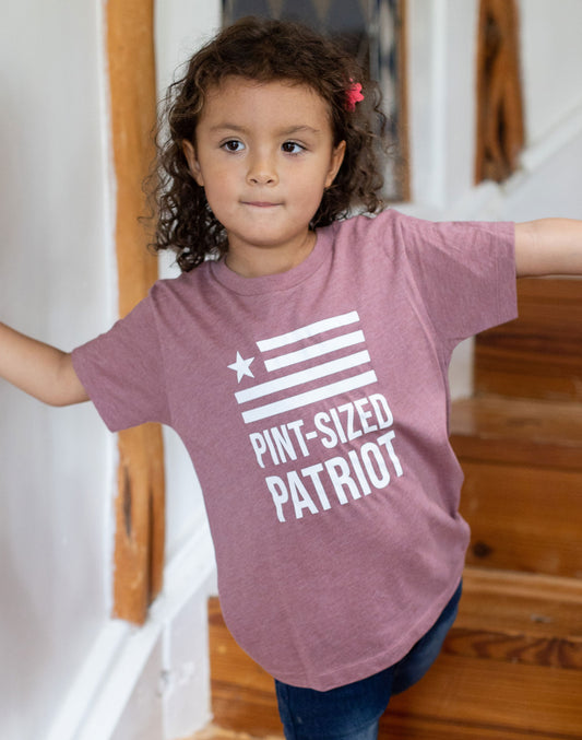 Toddler Pint Sized Patriot Tee - Mauve