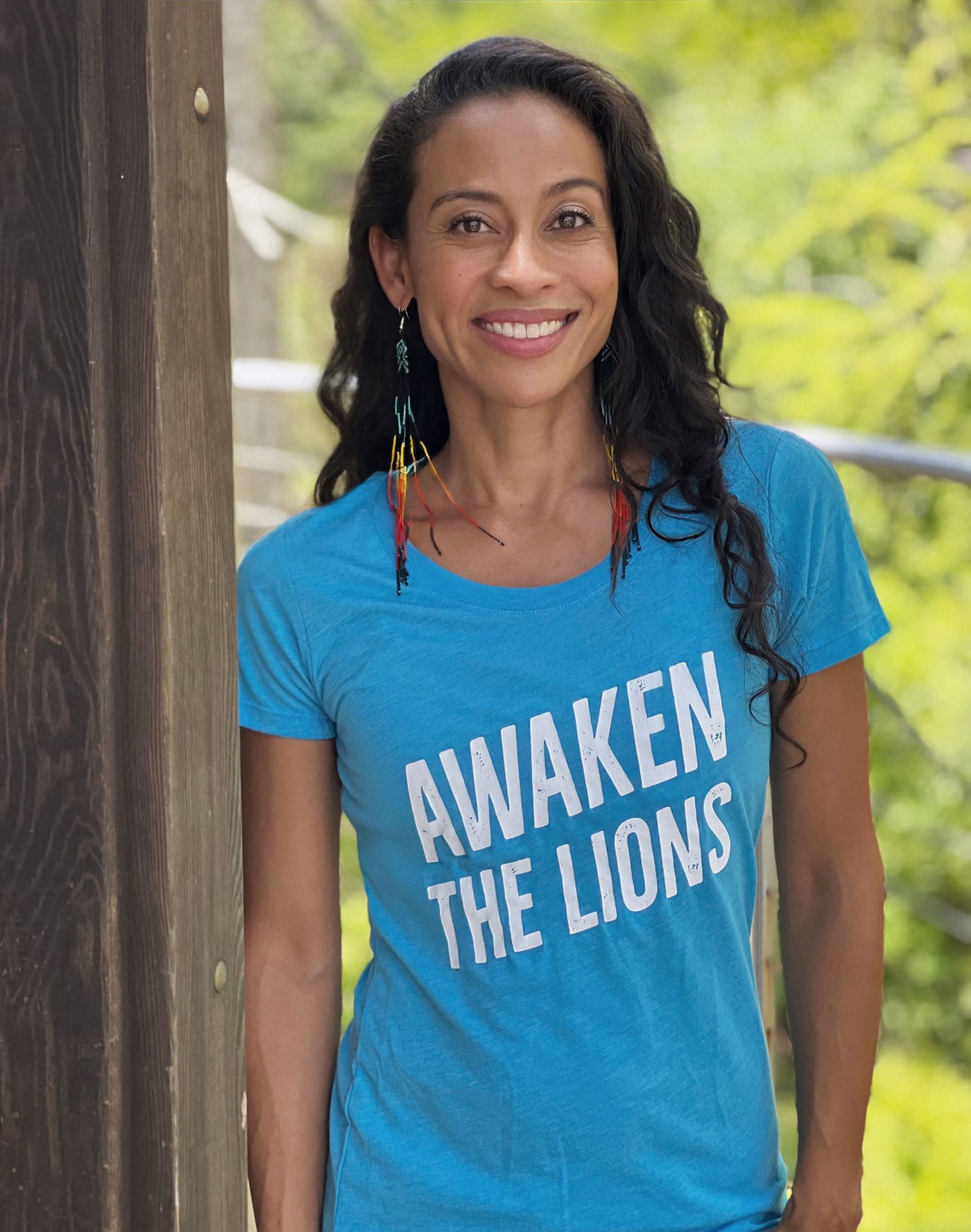 Womens Awaken the Lions Fitted Triblend Tee